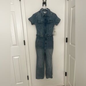 NWT Good American Fit for Success Denim Jumpsuit